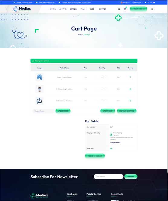 Cart Page